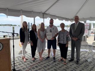 Congratulations and thank you for all the hard work from Will Sullivan our Harbormaster receiving a $2.5 million grant
